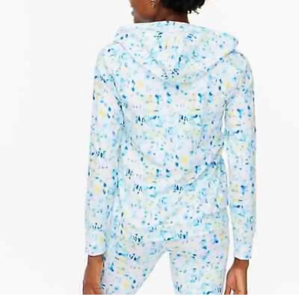 J. Crew Factory - Multicolor White Blue Light Active Hoodie - Size Small NWT